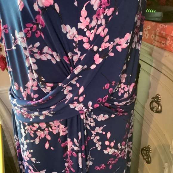 Investments soft separates twilight blms plus size dress 3x - Picture 3 of 7